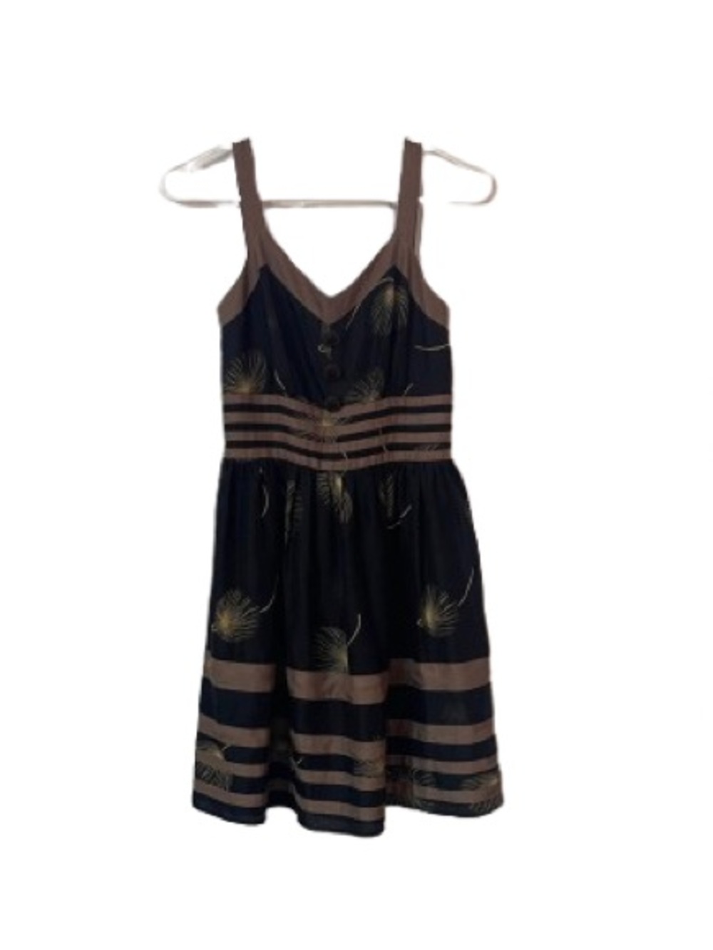 Anthropology Burlapp Dandelion Wish Mini Dress Silk